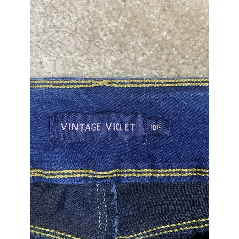 Vintage Violet Women’s Jeans Size 10 Petite Skinny Curvy Fit Denim Stretch #551